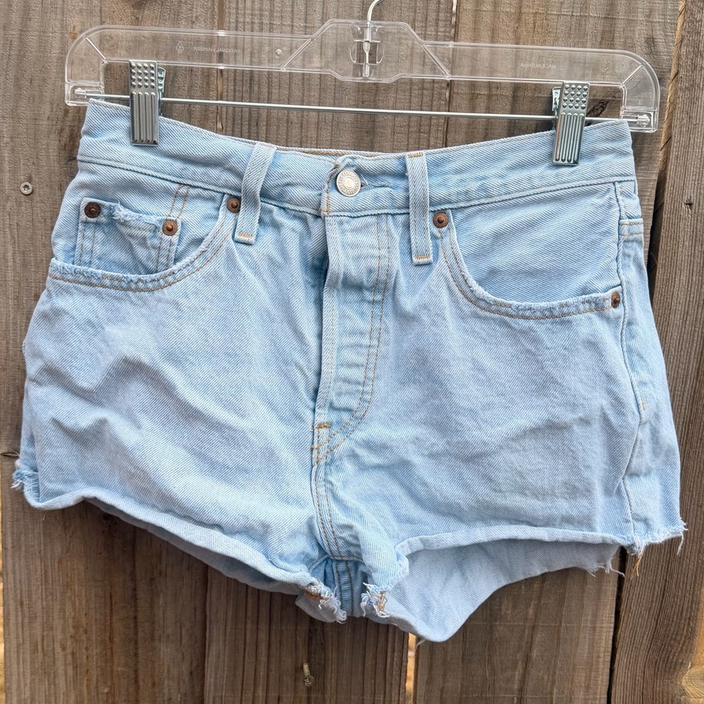 Levi's Light Blue Jean Shorts for Women Size 25
